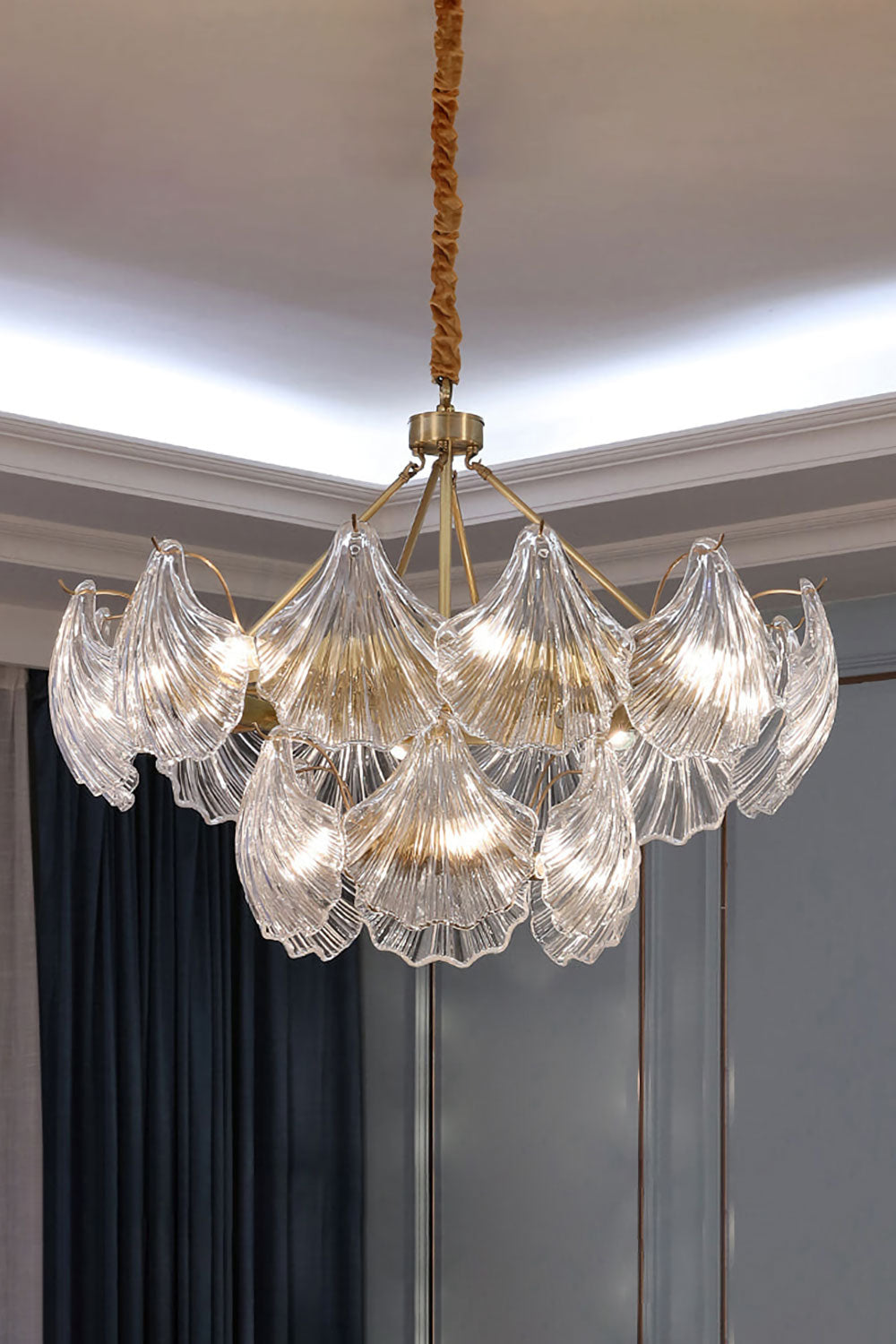 Scallop Shaped Chandelier Light - morylighting