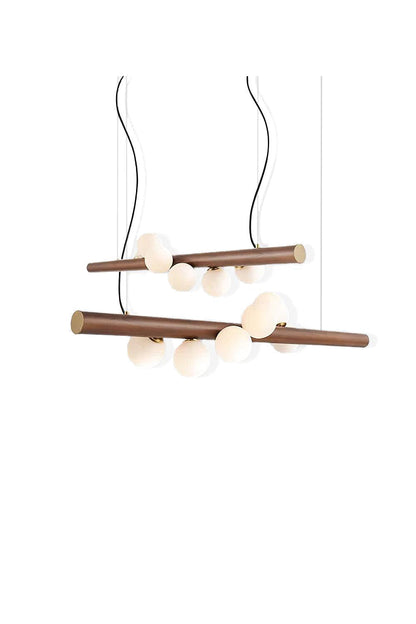 Scandinavian Linear Wooden Pendant Lamp | morylighting