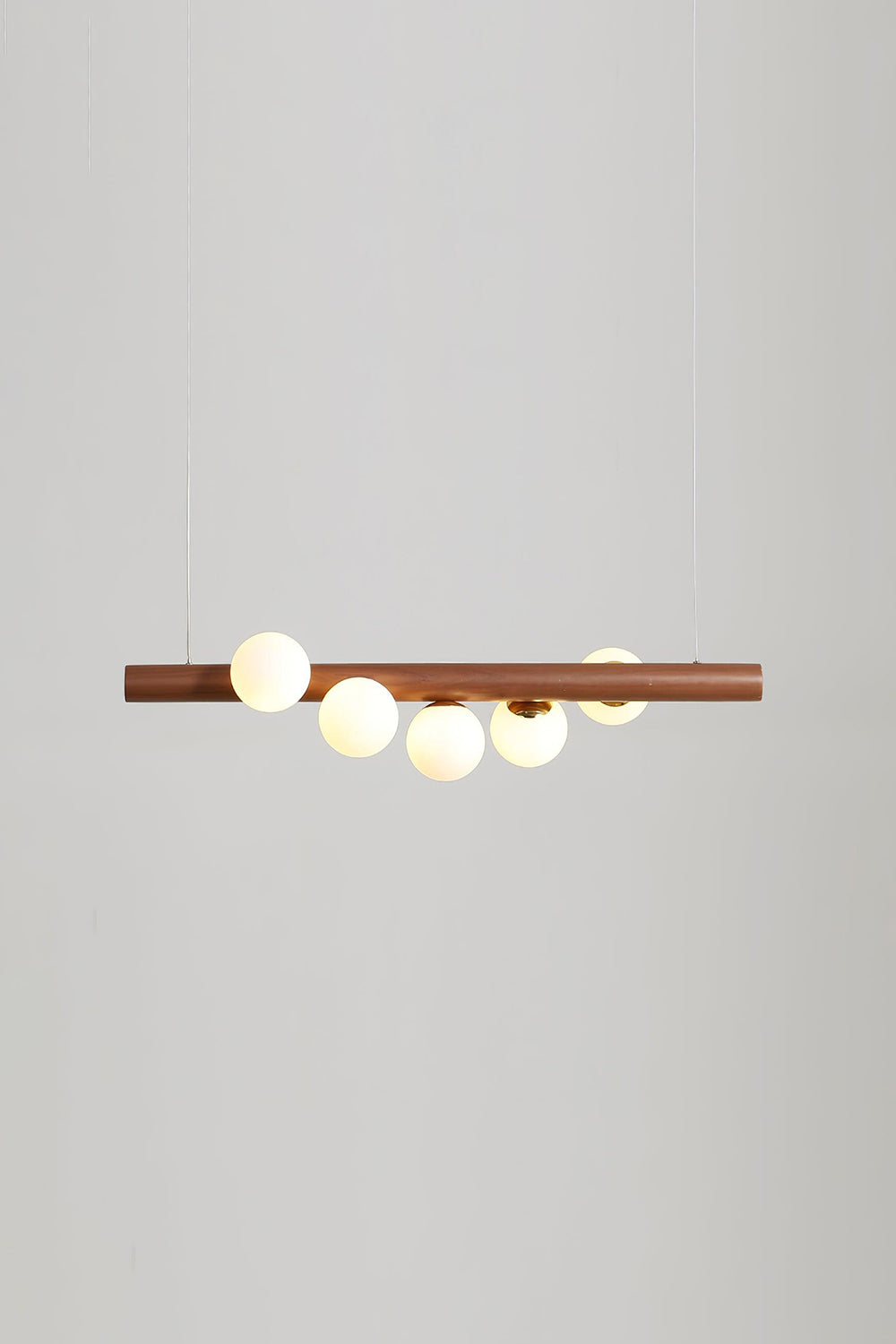 Scandinavian Linear Wooden Pendant Lamp - view 10 | morylighting