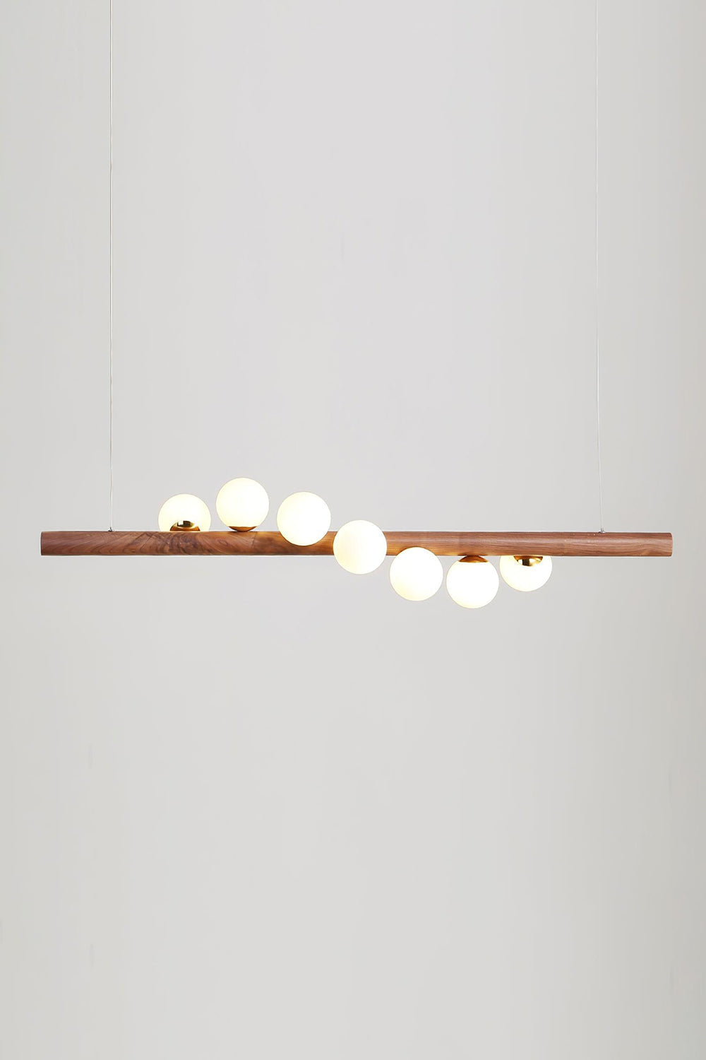 Scandinavian Linear Wooden Pendant Lamp - view 9 | morylighting