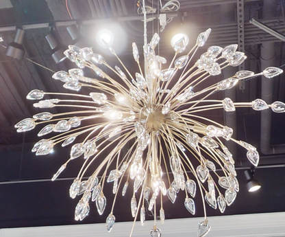 Reveille Crystal Constellation Seven-Light Pendant Chandelier - morylighting