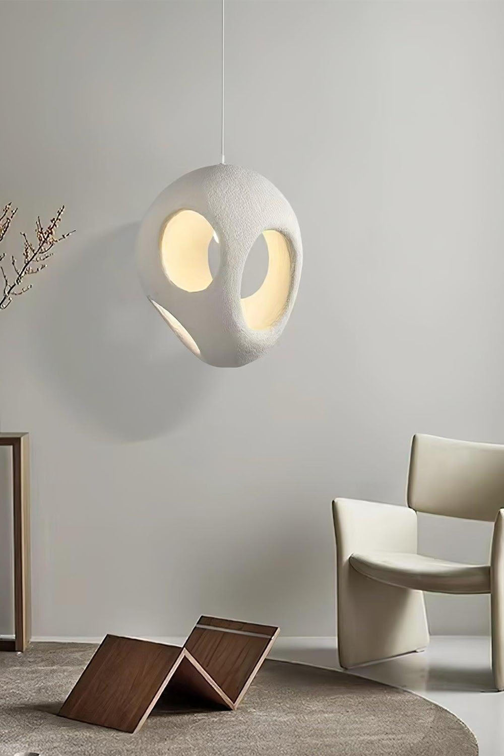 Sculptural Japandi Pendant Lamp - view 8 | morylighting