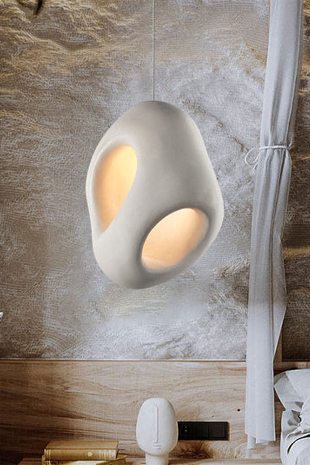Sculptural Japandi Pendant Lamp - view 10 | morylighting