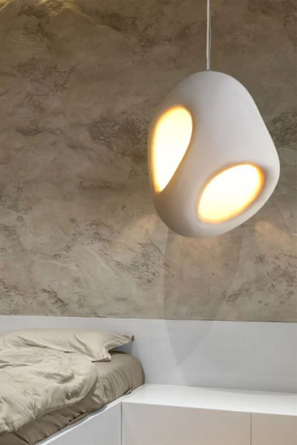 Sculptural Japandi Pendant Lamp - view 11 | morylighting