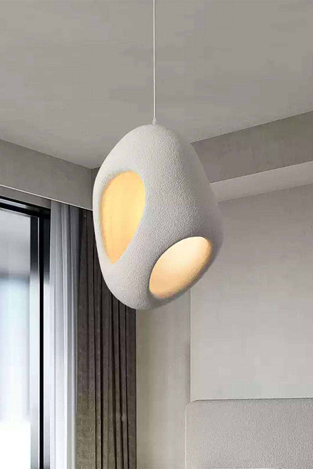 Sculptural Japandi Pendant Lamp - view 12 | morylighting