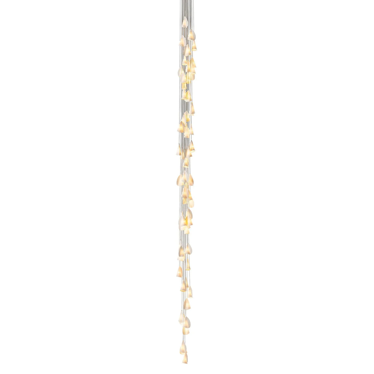Organic Petal Translucent Bone China Pendant Light - view 37 | morylighting