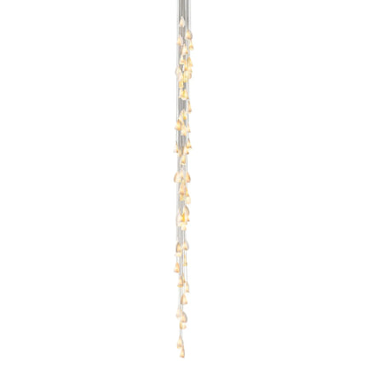 Organic Petal Translucent Bone China Pendant Light - view 37 | morylighting