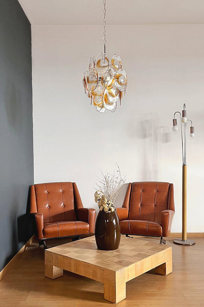 Shell-Shaped Glass Chandelier - view 11 | morylighting