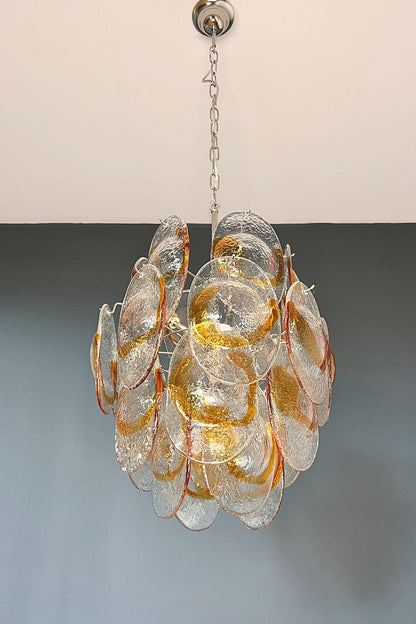 Shell-Shaped Glass Chandelier - view 16 | morylighting