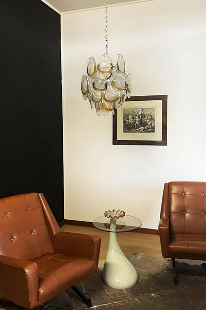 Shell-Shaped Glass Chandelier - view 8 | morylighting