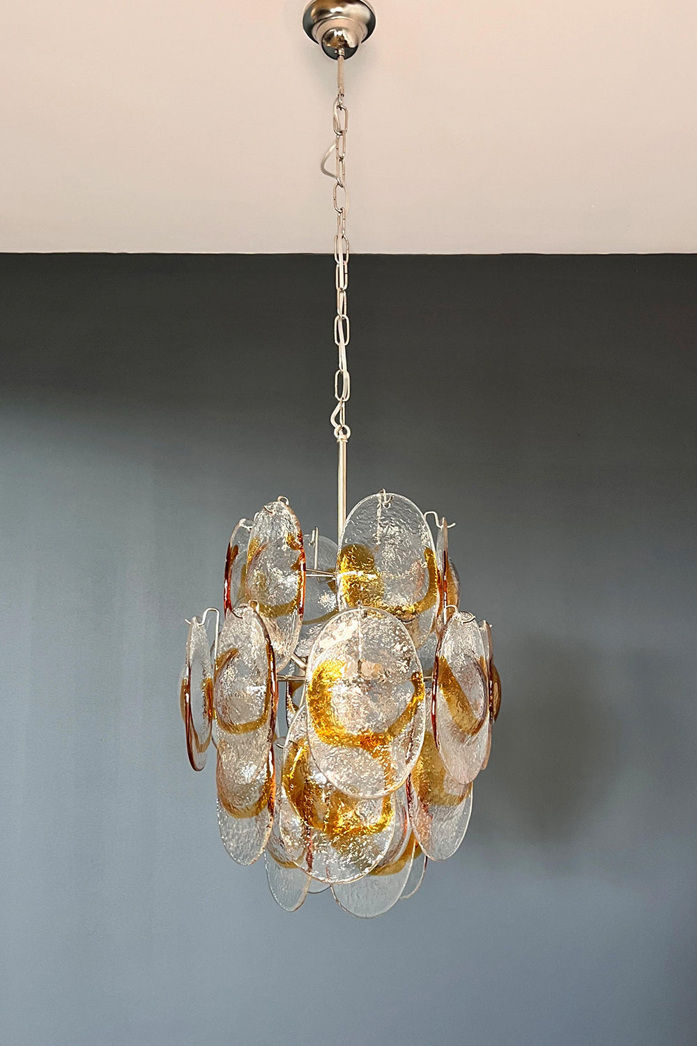 Shell-Shaped Glass Chandelier - view 17 | morylighting