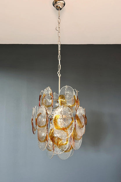 Shell-Shaped Glass Chandelier - view 17 | morylighting