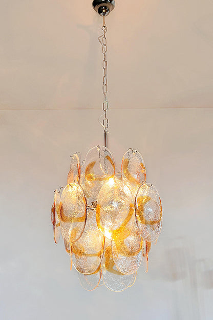 Shell-Shaped Glass Chandelier - view 18 | morylighting