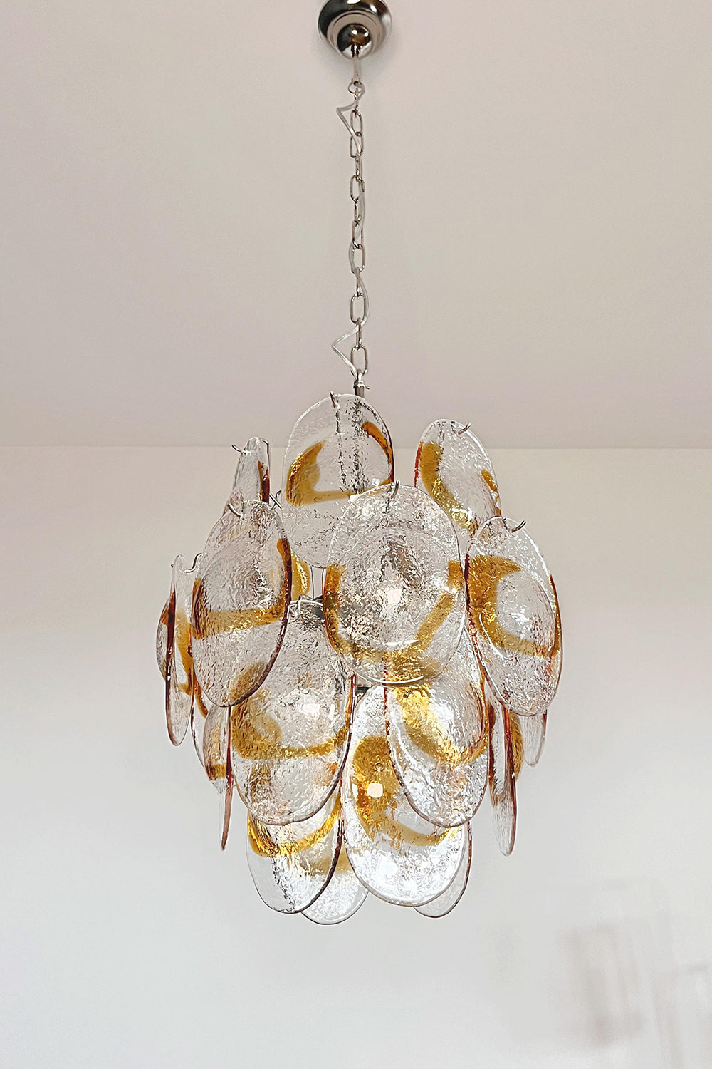Shell-Shaped Glass Chandelier - view 19 | morylighting