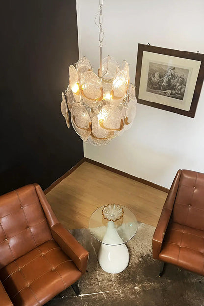 Shell-Shaped Glass Chandelier - view 7 | morylighting