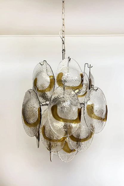 Shell-Shaped Glass Chandelier - view 21 | morylighting