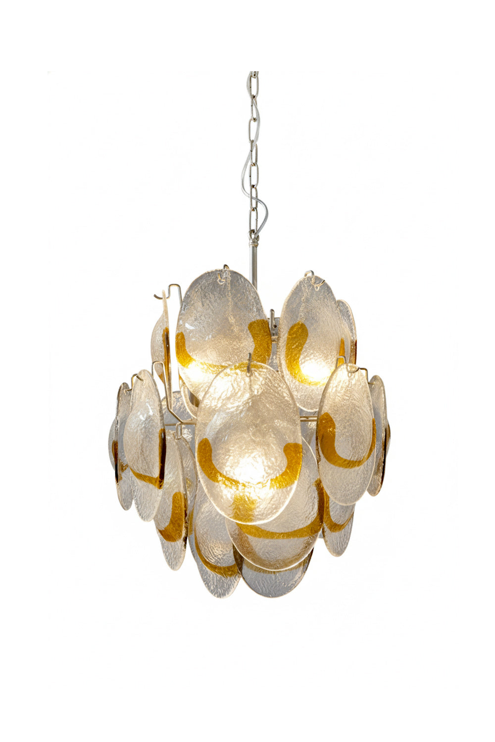 Shell-Shaped Glass Chandelier | morylighting