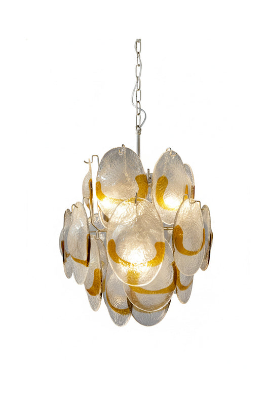 Shell-Shaped Glass Chandelier | morylighting