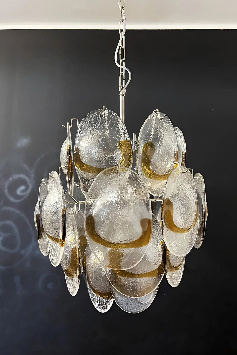Shell-Shaped Glass Chandelier - view 13 | morylighting