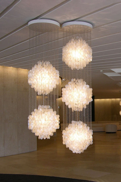Verpan Fun 8DM Shell Chandelier - view 2 | morylighting