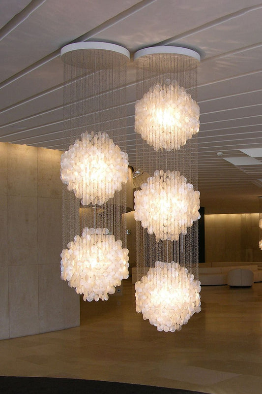 Verpan Fun 8DM Shell Chandelier - view 2 | morylighting