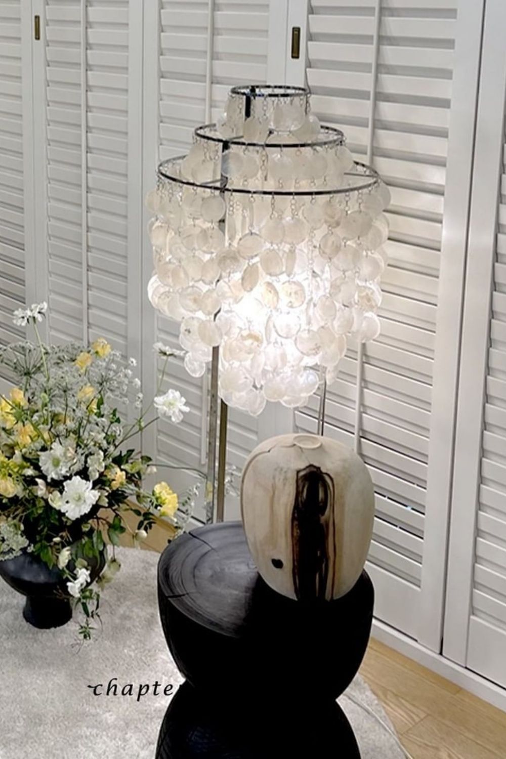 Vintage Shell Floor Lamp - view 5 | morylighting