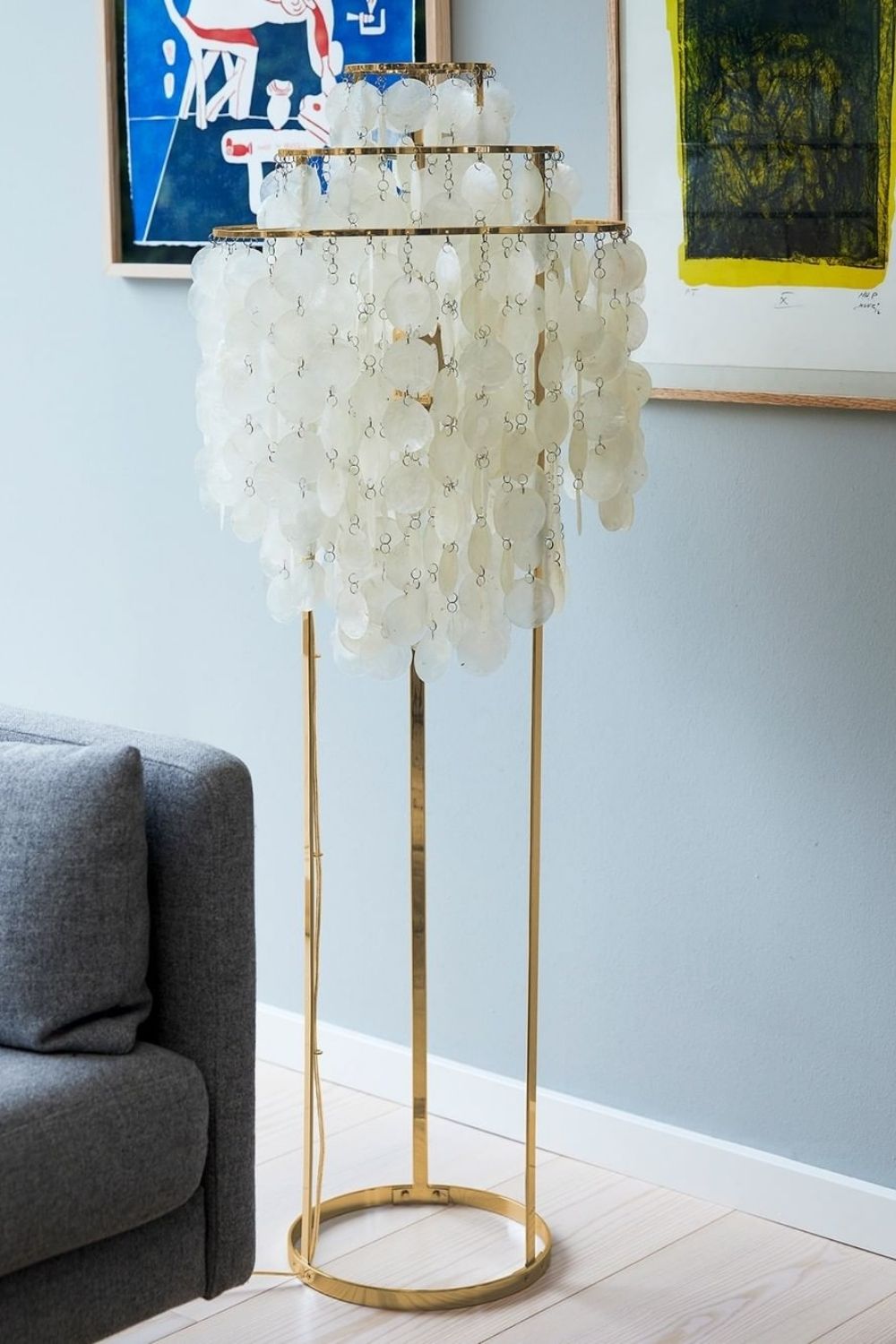 Vintage Shell Floor Lamp - view 25 | morylighting