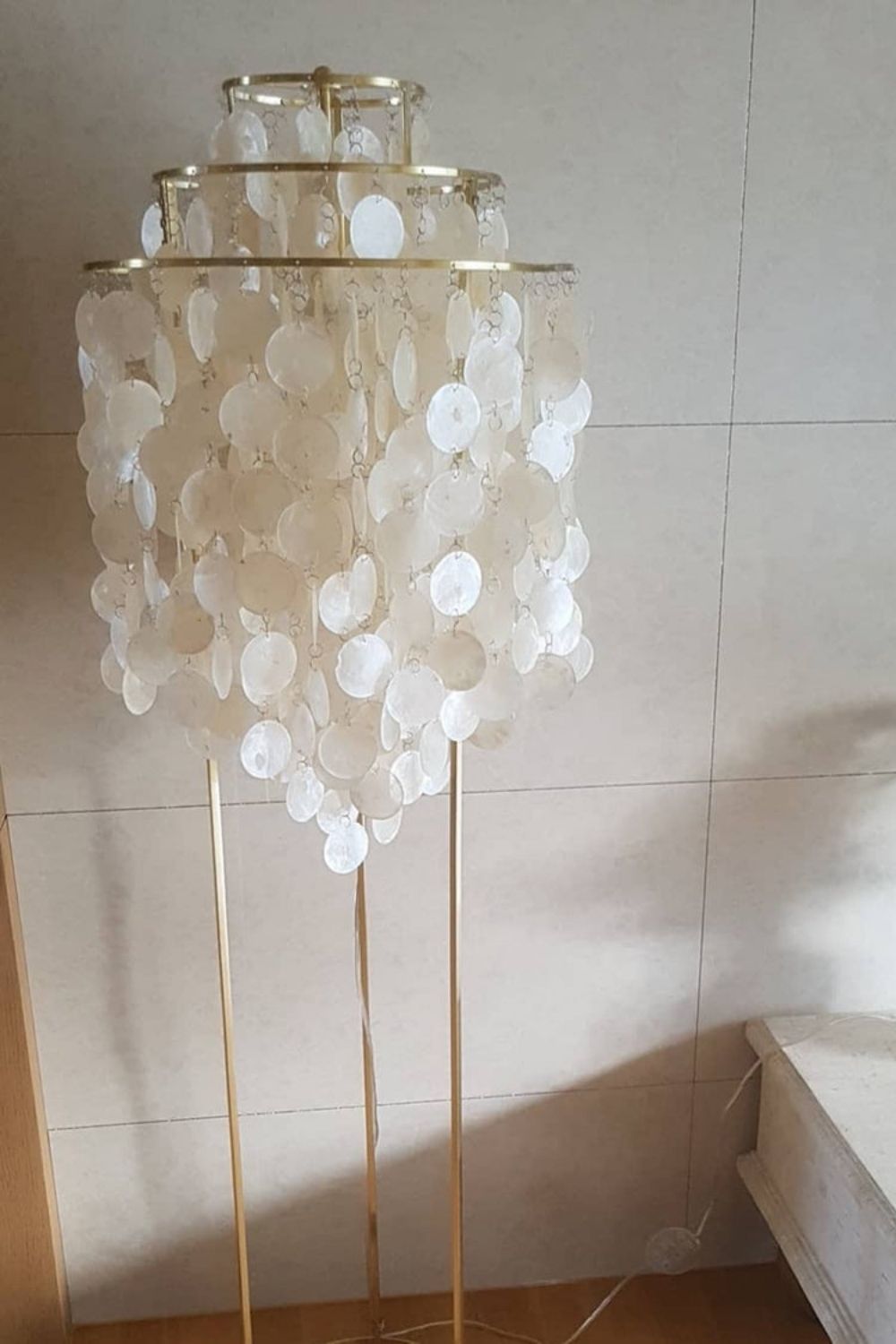 Vintage Shell Floor Lamp - view 8 | morylighting