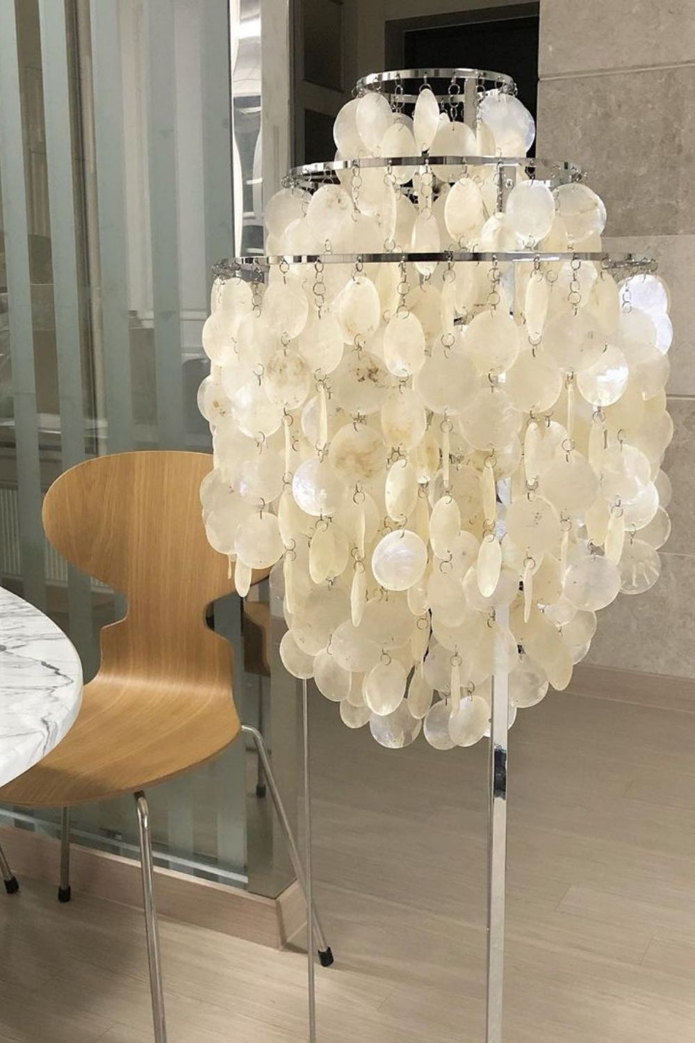 Vintage Shell Floor Lamp - view 9 | morylighting