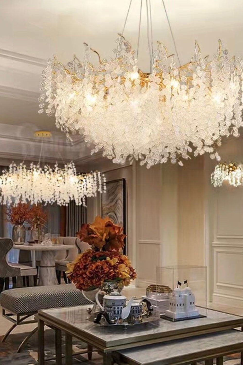 Shiro Noda Crystal Chandeliers - morylighting