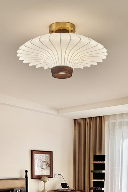 Silk Solid Wood Ceiling Lamp - view 4 | morylighting