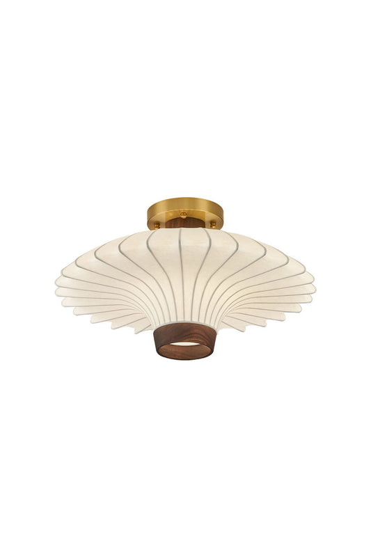 Silk Solid Wood Ceiling Lamp | morylighting