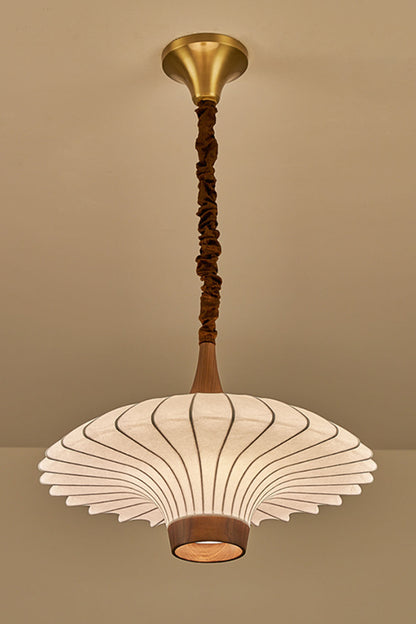 Silk Solid Wood Pendant Lamp - view 7 | morylighting