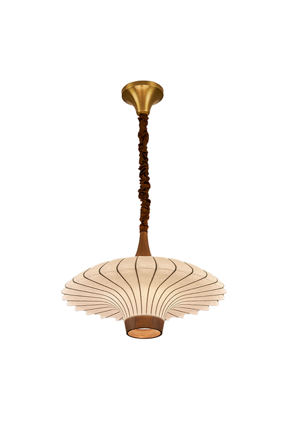 Silk Solid Wood Pendant Lamp | morylighting
