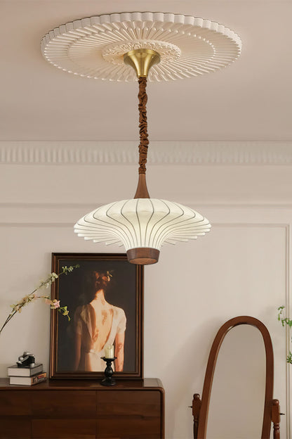 Silk Solid Wood Pendant Lamp - view 11 | morylighting