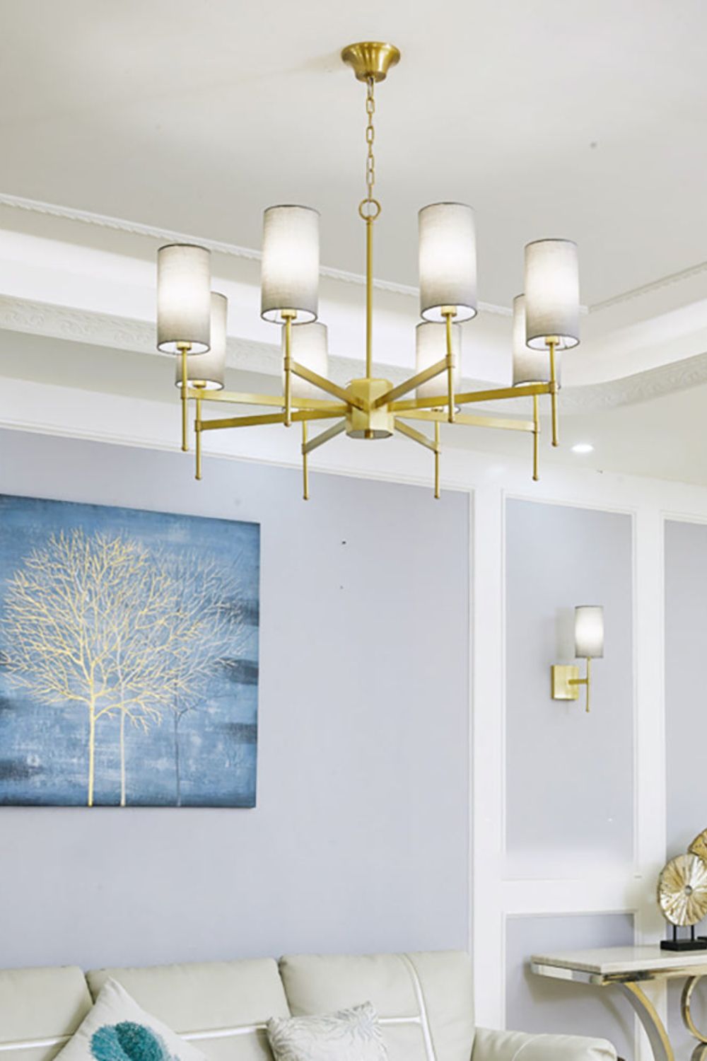 Silk Stem Chandelier - morylighting