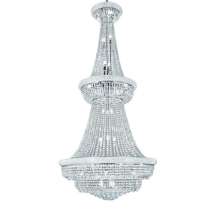 Morylighting Grand Radiance Round Crystal Chandelier - formal American dining room