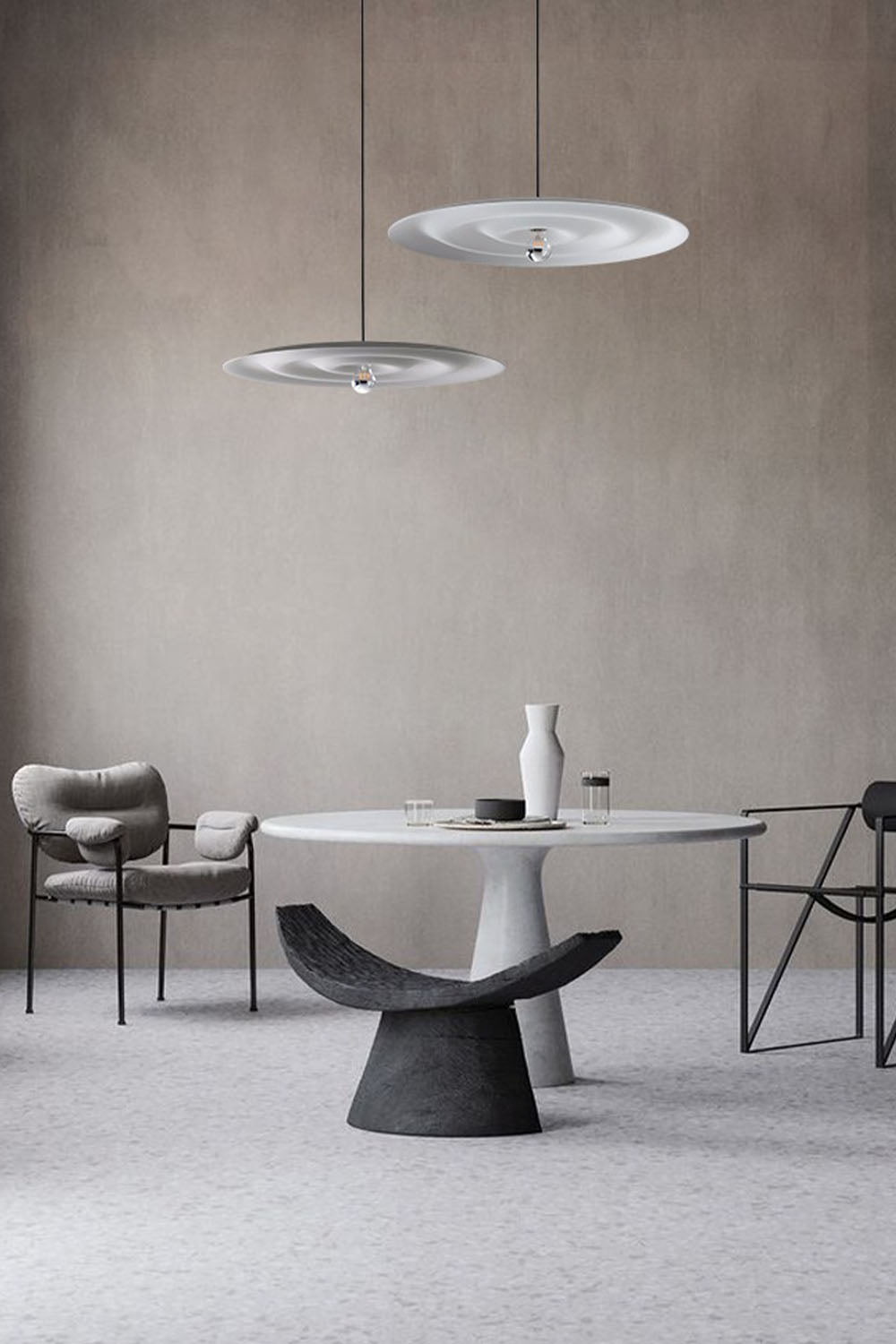 Simple Frisbee Pendant Light - view 2 | morylighting