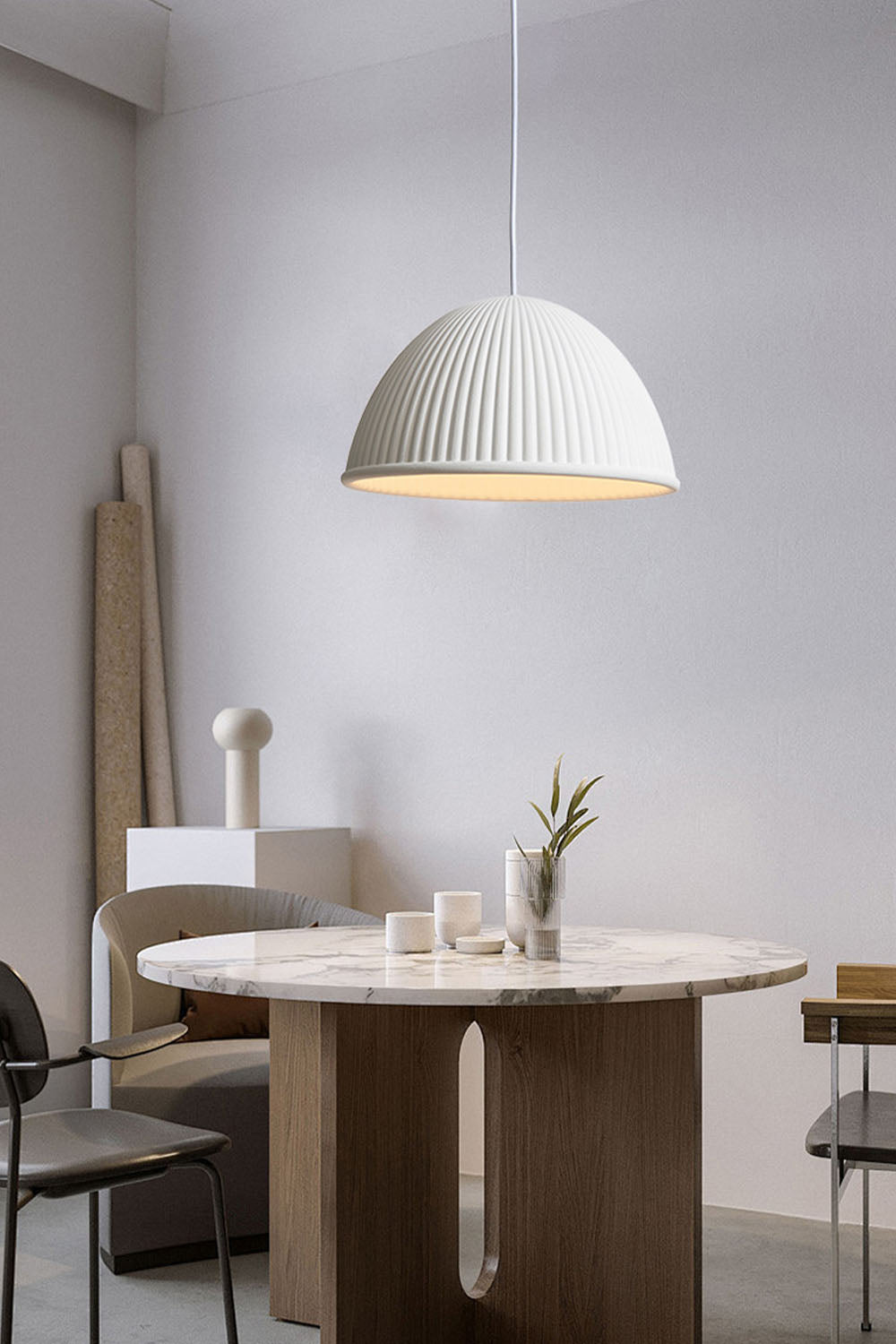 Simple Semicircular Inverted Pendant Light - view 6 | morylighting