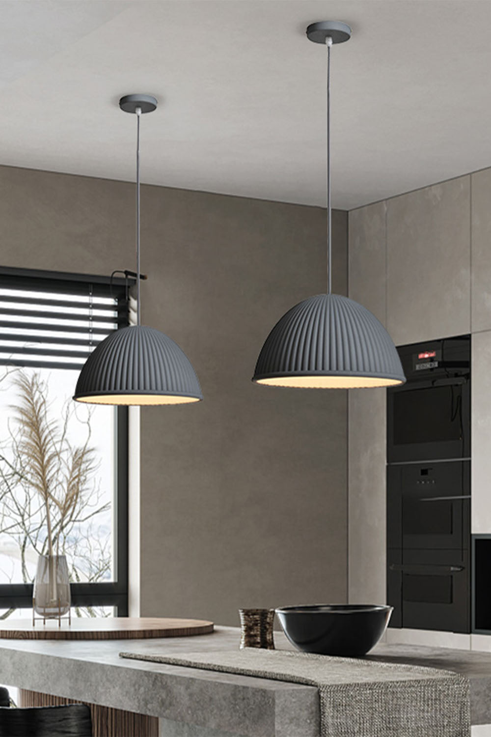 Simple Semicircular Inverted Pendant Light - view 5 | morylighting