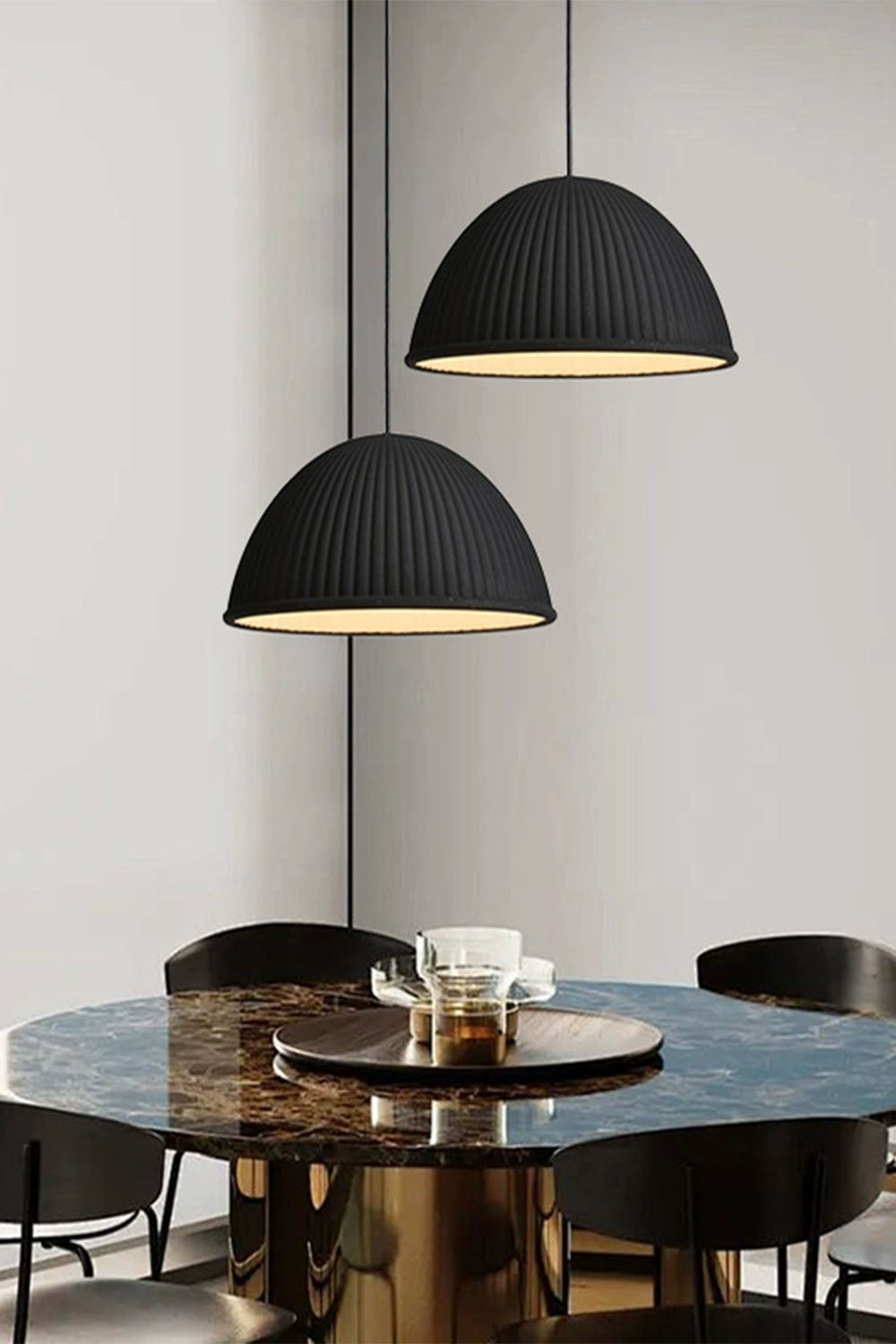 Simple Semicircular Inverted Pendant Light - view 10 | morylighting