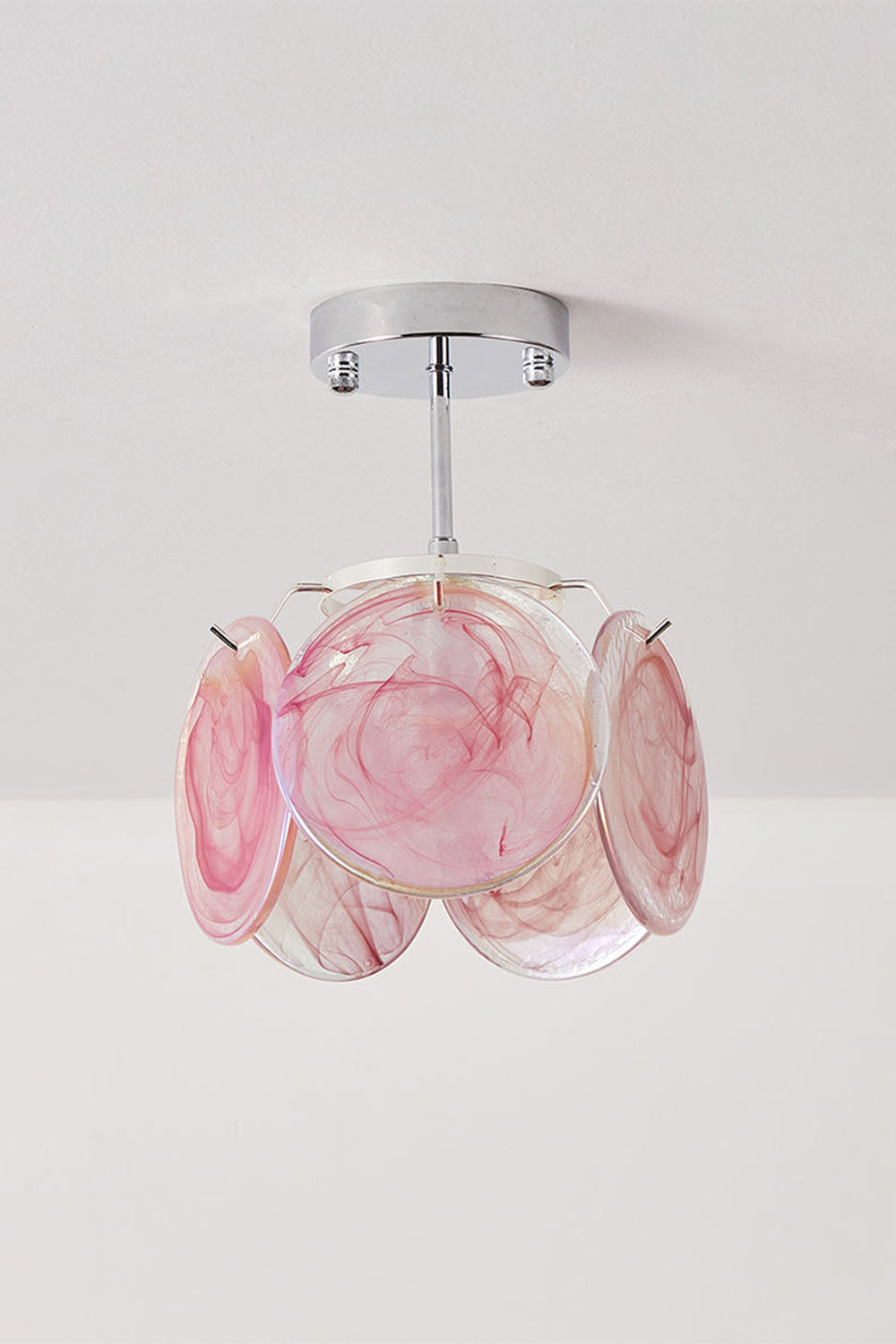 Single-tier Vistosi Style Glass Disc Ceiling Light - view 10 | morylighting