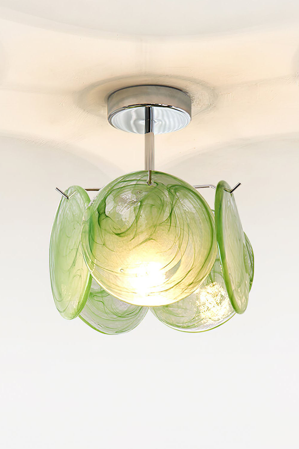 Single-tier Vistosi Style Glass Disc Ceiling Light - view 11 | morylighting