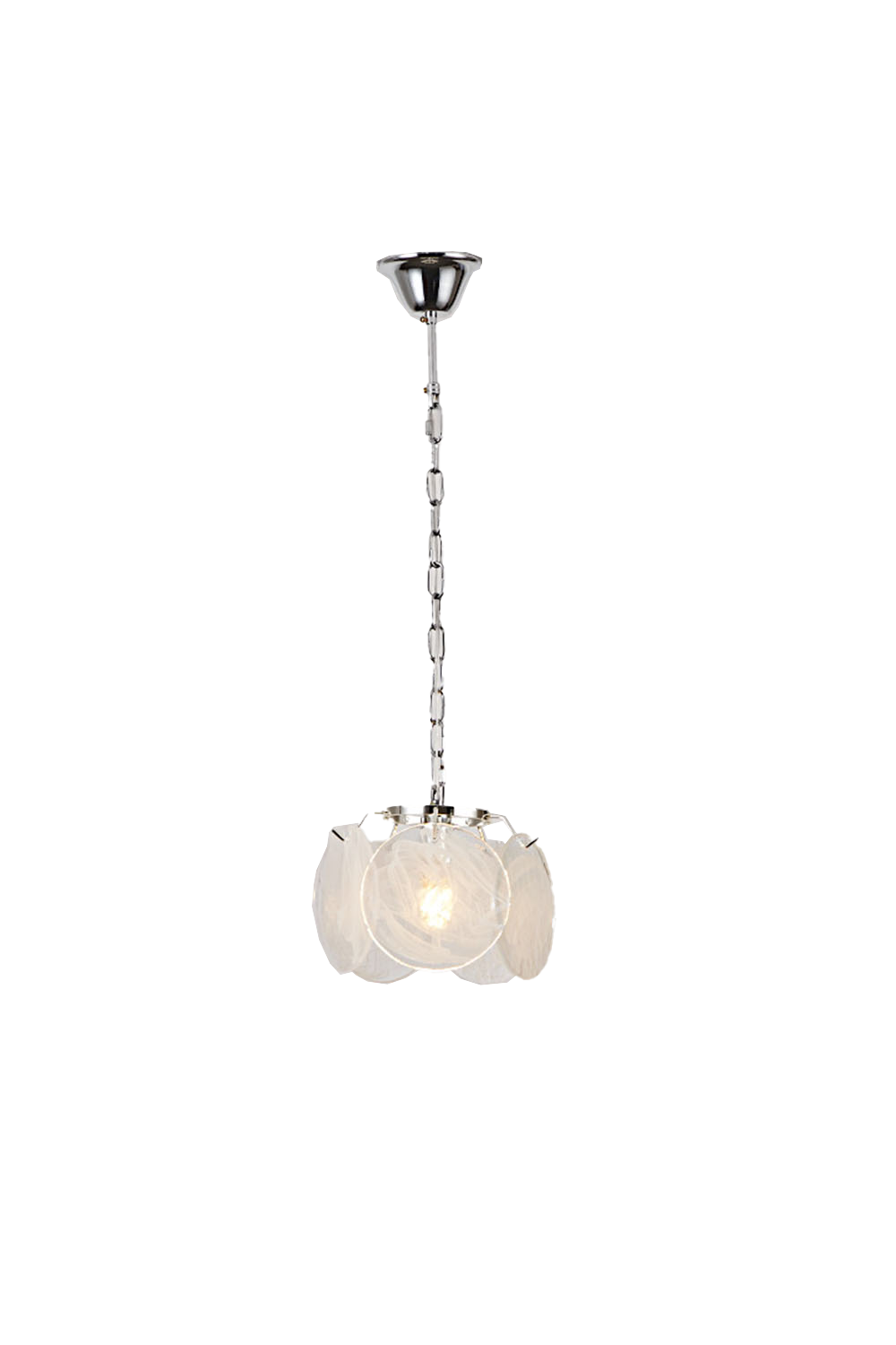 Single-tier Vistosi Style Glass Disc Pendant Light - view 5 | morylighting