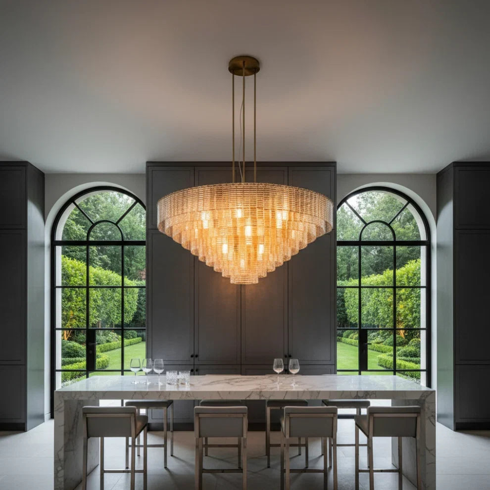 Sirena Glass Round Chandelier