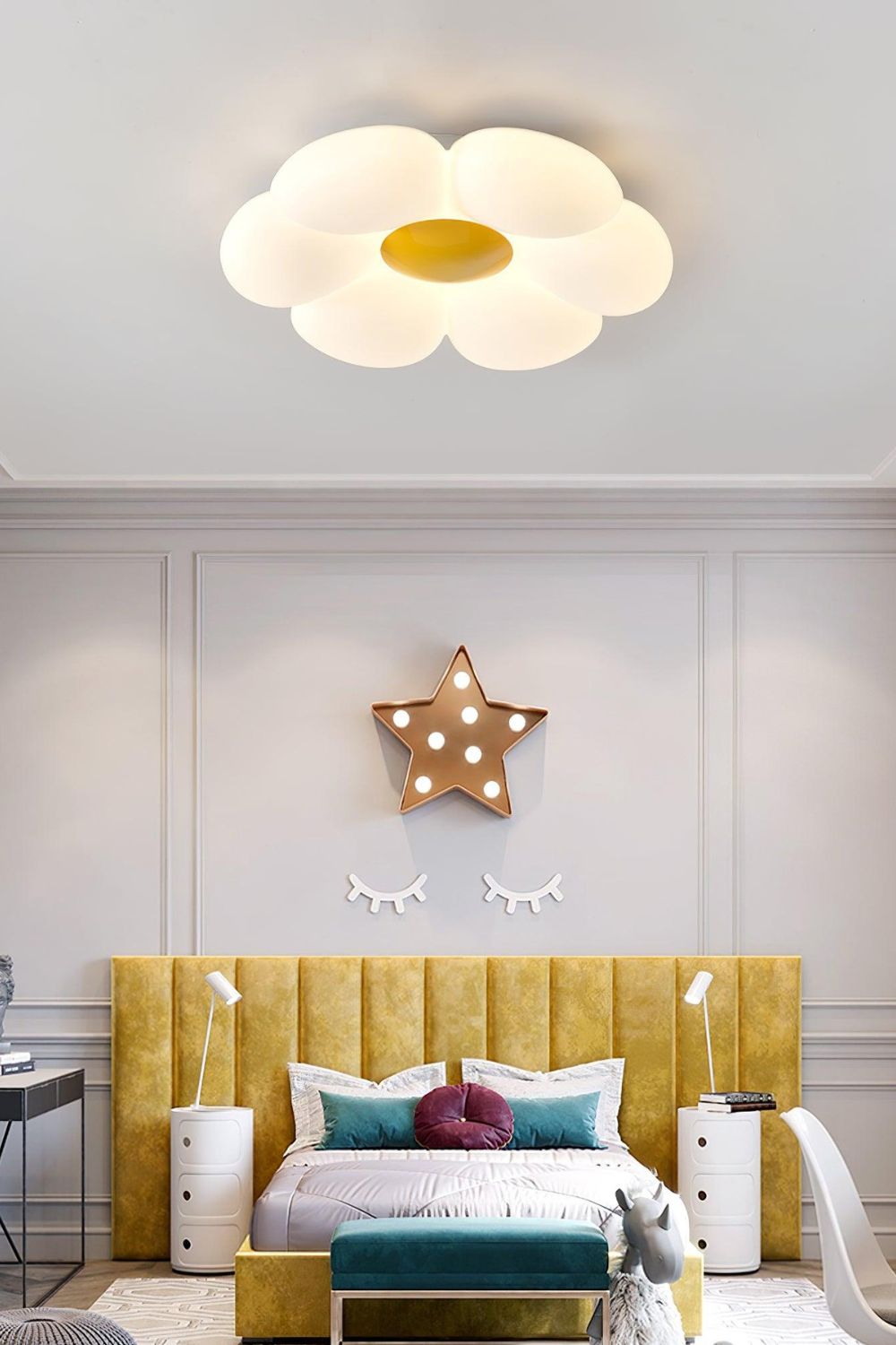 Six-leaf Flower Ceiling Lamp - view 6 | morylighting