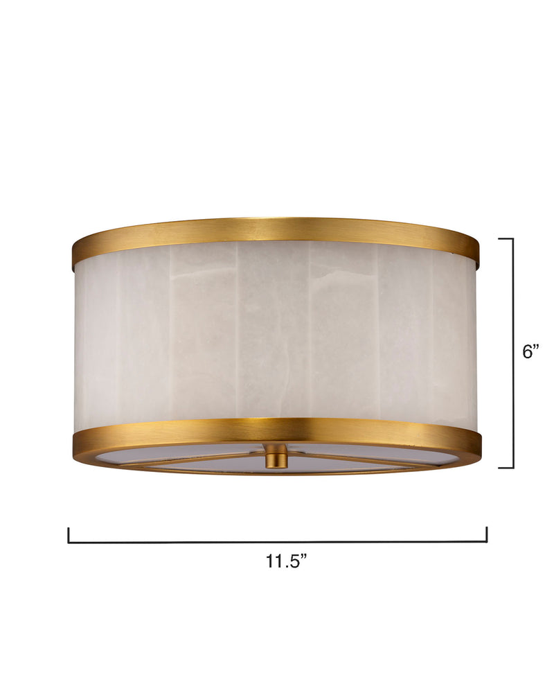 Morylighting Alabaster Aura Small Flush Mount - Background Shot