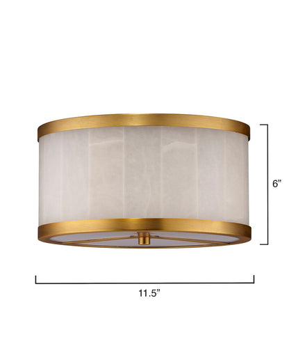 Morylighting Alabaster Aura Small Flush Mount - Background Shot