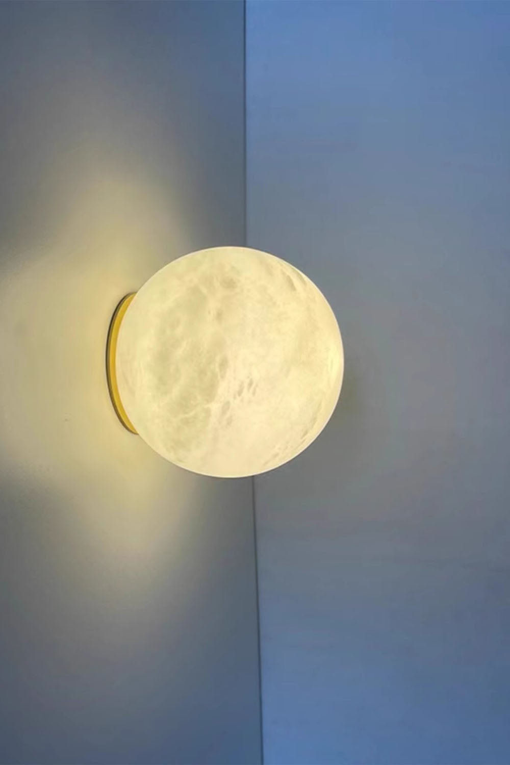 Snow-Vein Stone Globe Wall Lamp - view 14 | morylighting