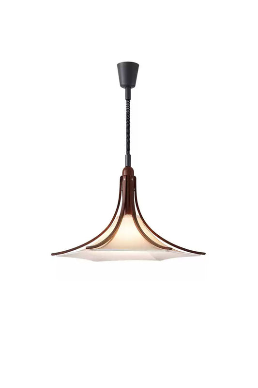 Solid Wood Vintage Trumpet Pendant Lamp | morylighting